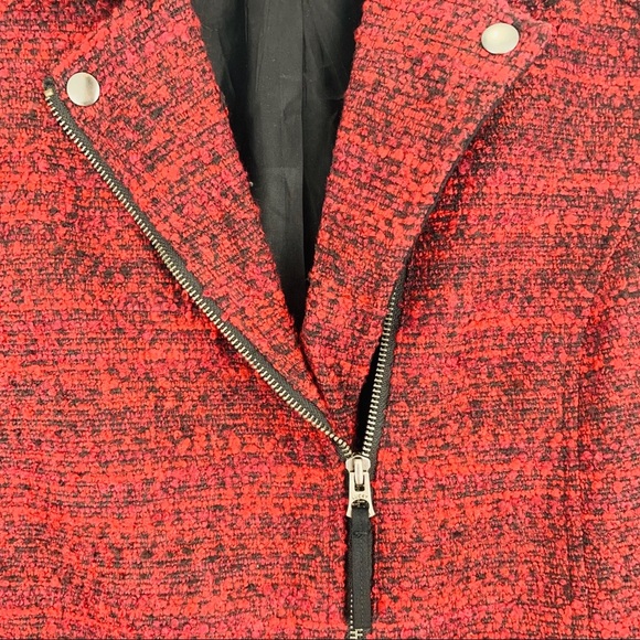 Lucky Brand Slouchy Long Moto Jacket Size L EUC - Picture 6 of 8